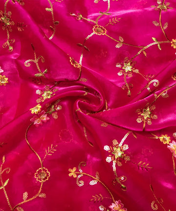 Jimmy Choo Organza Fabric With Embroidery